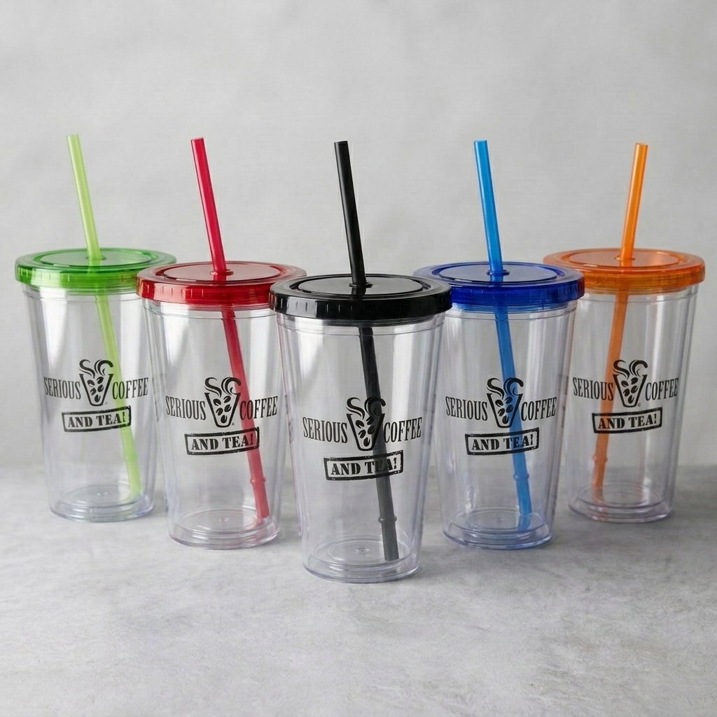 16 oz Double Walled Clear Tumblers
